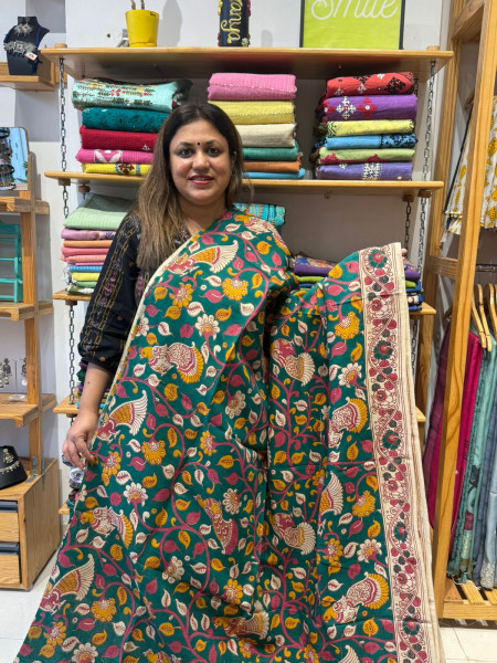Chenuri Silk Kalamkari Print Saree