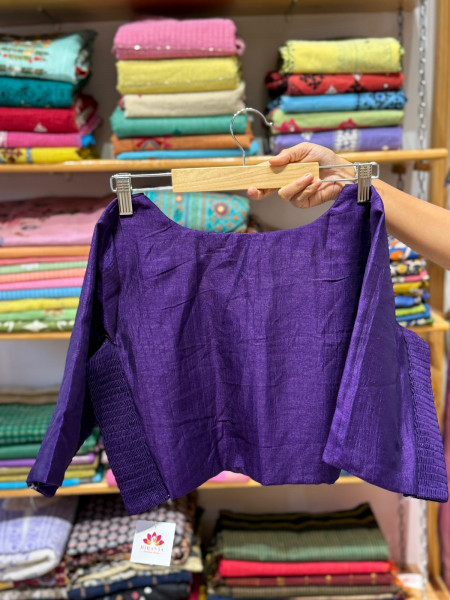 Stretchable Blouse Purple - Size 40 to 44