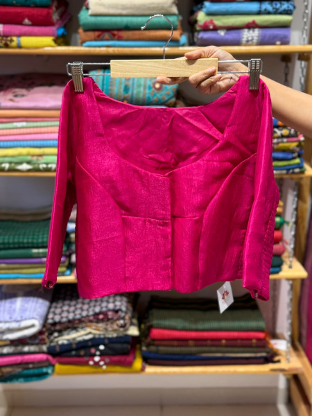 Stretchable Blouse Pink - Size 40 to 44