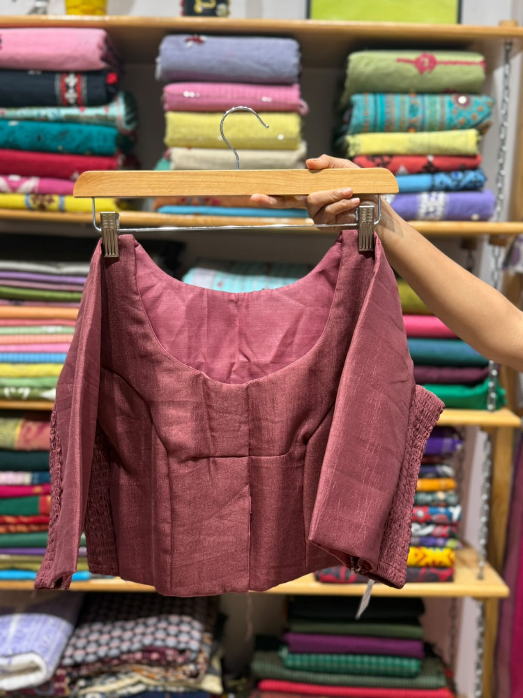 Image of Stretchable Blouse  - Size 40 to 44 - Onion Pink