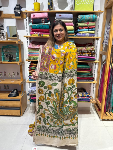 Chenuri Silk Kalamkari Saree