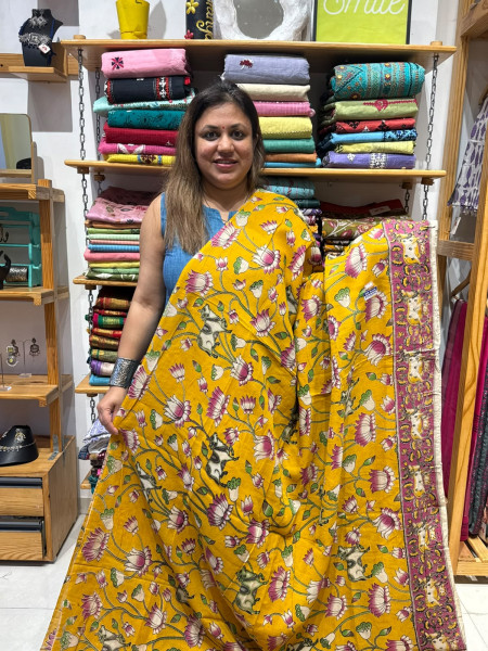 Chenuri Silk Kalamkari Saree