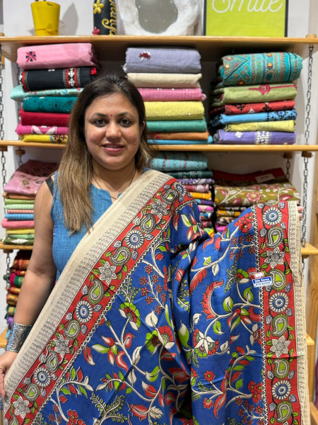 Chenuri Silk Kalamkari Saree