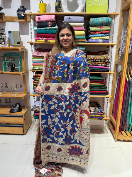 Chenuri Silk Kalamkari Saree