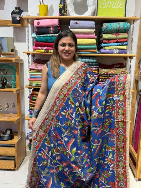 Chenuri Silk Kalamkari Saree