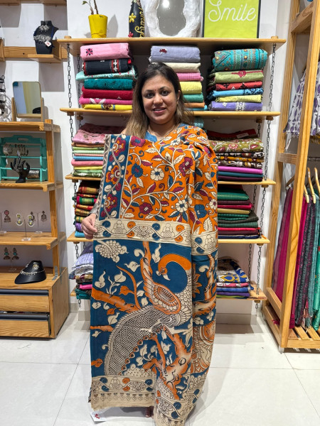 Chenuri Silk Kalamkari Saree