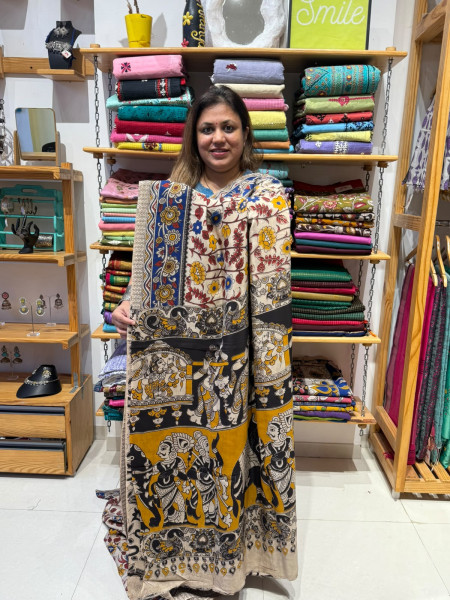 Chenuri Silk Kalamkari Saree