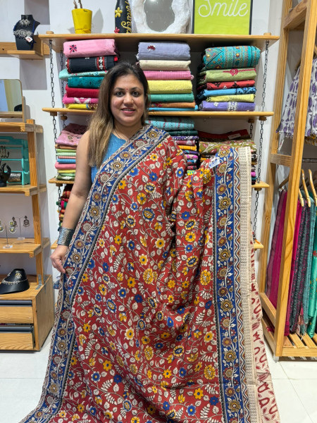 Chenuri Silk Kalamkari Saree