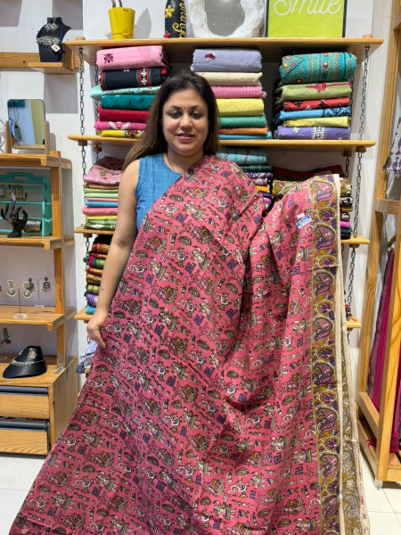 Chenuri Silk Kalamkari Saree
