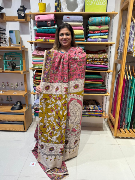 Chenuri Silk Kalamkari Saree