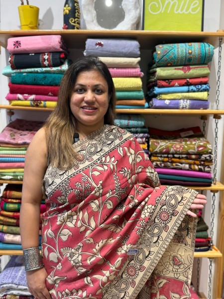Chenuri Silk Kalamkari Saree