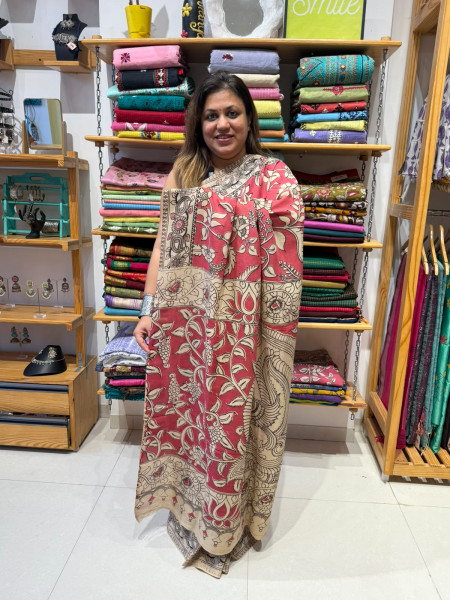 Chenuri Silk Kalamkari Saree