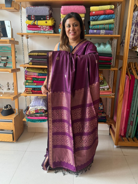 Mercerized Cotton Jamadani Weaving Saree