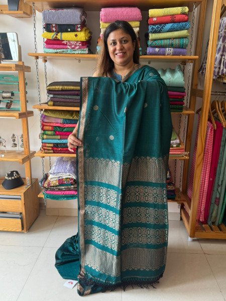 Mercerized Cotton Jamadani Weaving Saree