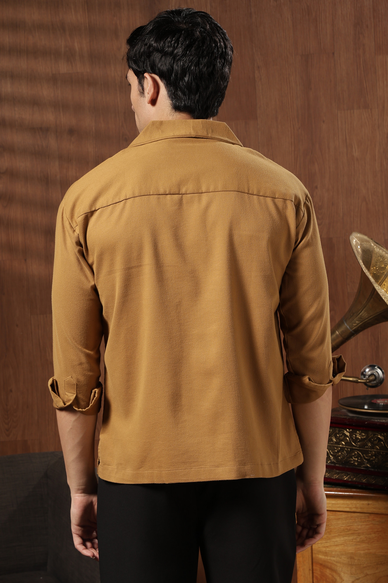 The Tonal Panel Shirt   Yellow