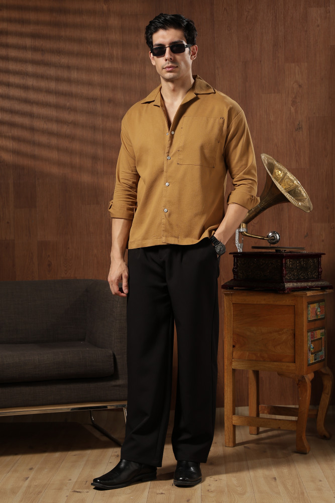 Image of The Tonal Panel Shirt –  Yellow