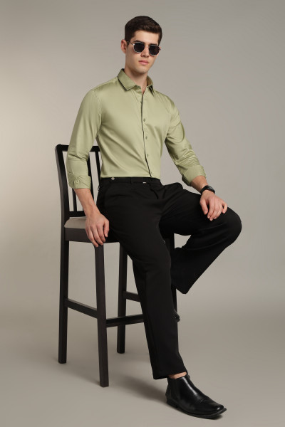 Image of Imperial Satin Shirt – Olive
