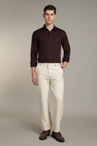 Image of Imperial Satin Shirt – Brown
