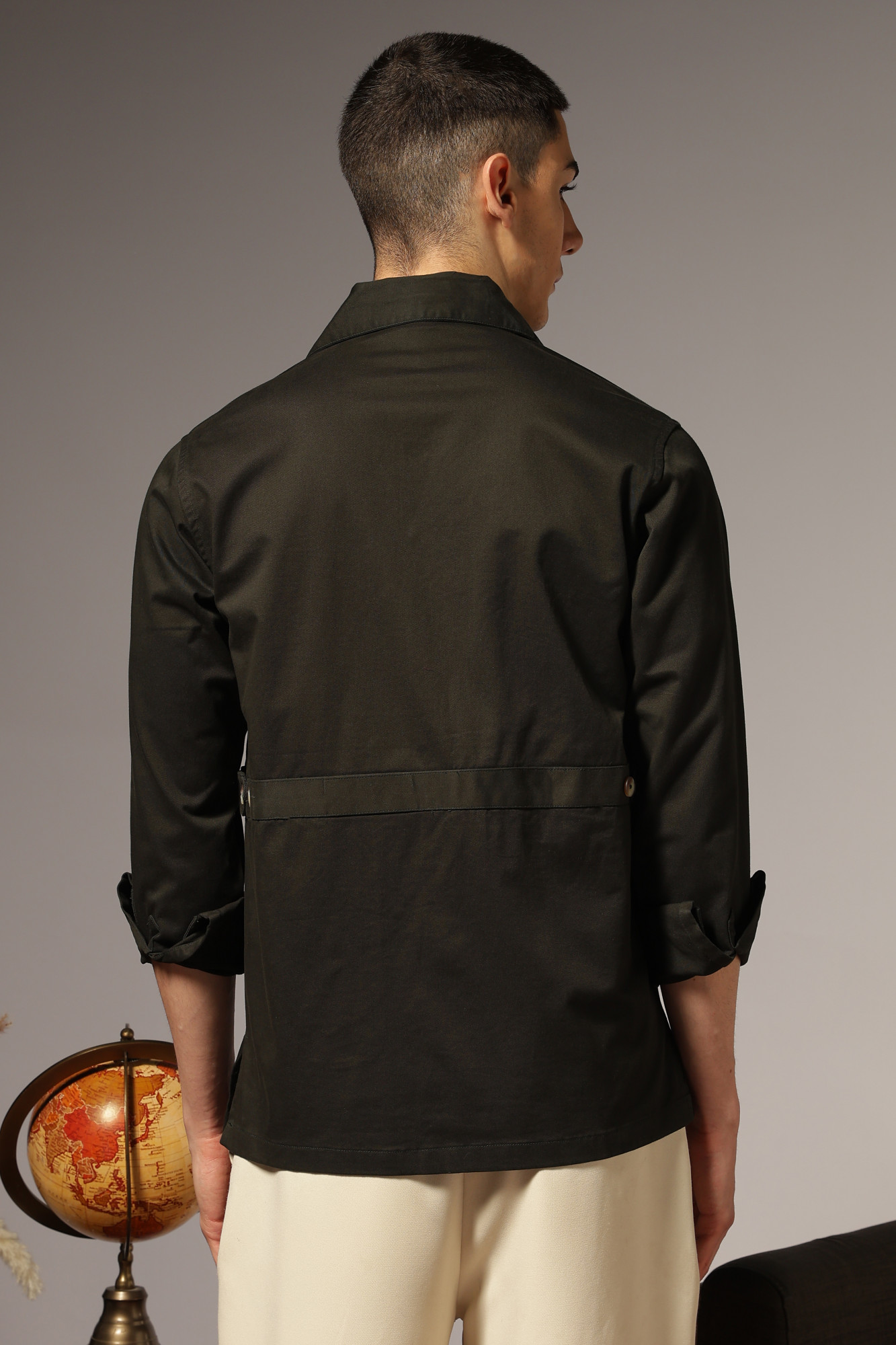 The Signature Safari Shirt  Bottle Green