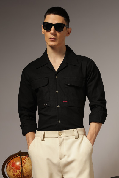 Image of Highlighter Cuban Oxford Shirt – Blue