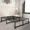 Base Double Size Bed Frame Without Mattress | Black Frame | Double Size 6.25 Ft x 4 Ft | 2 Years Warranty