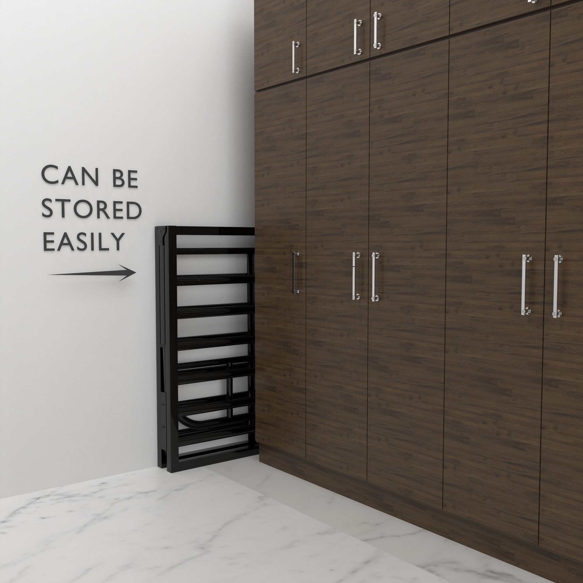 Avon Black Metal Single Size Folding Bed 25ft X 6ft 3ft X 6ft 2-Year Warranty