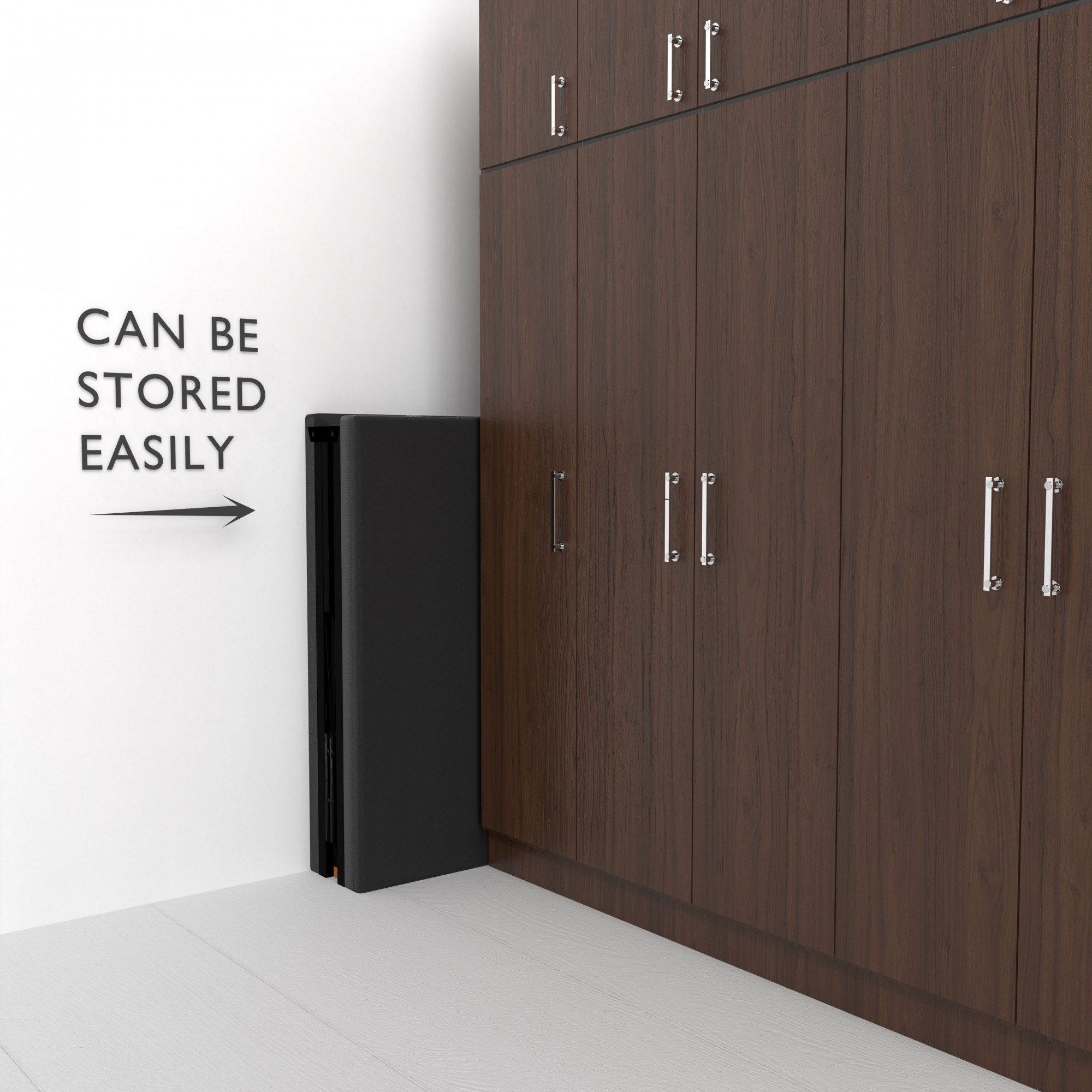 Oslo Folding Queen Size Bed Without Mattress  Black Frame  Queen Size 625 Ft x 5 Ft  2 Years Warranty