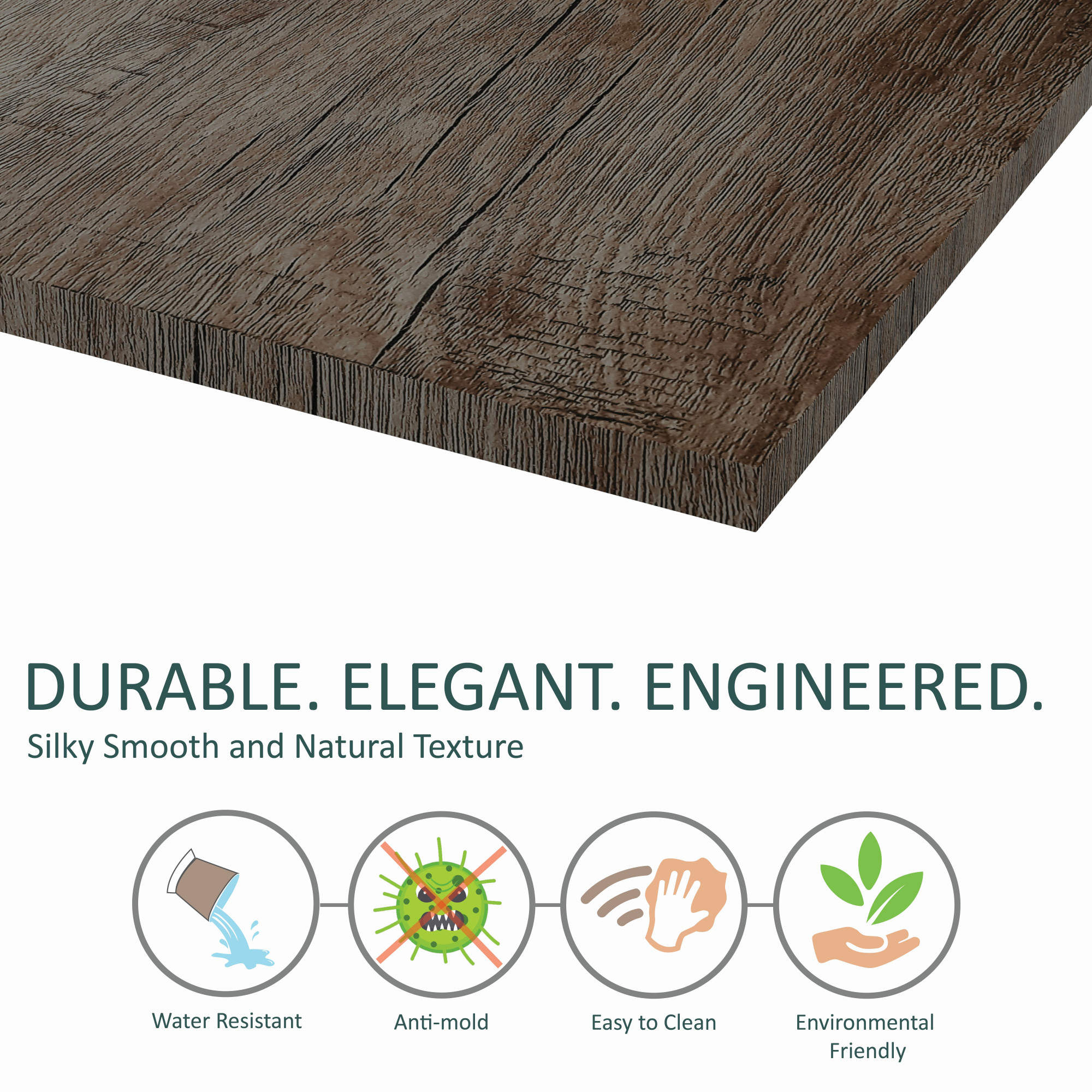 Elvo Wood and Metal Folding Bed Frame With Mattress Double Layer Ortho Tri Layer Stone Grain Queen Size 65 Ft x 5 Ft