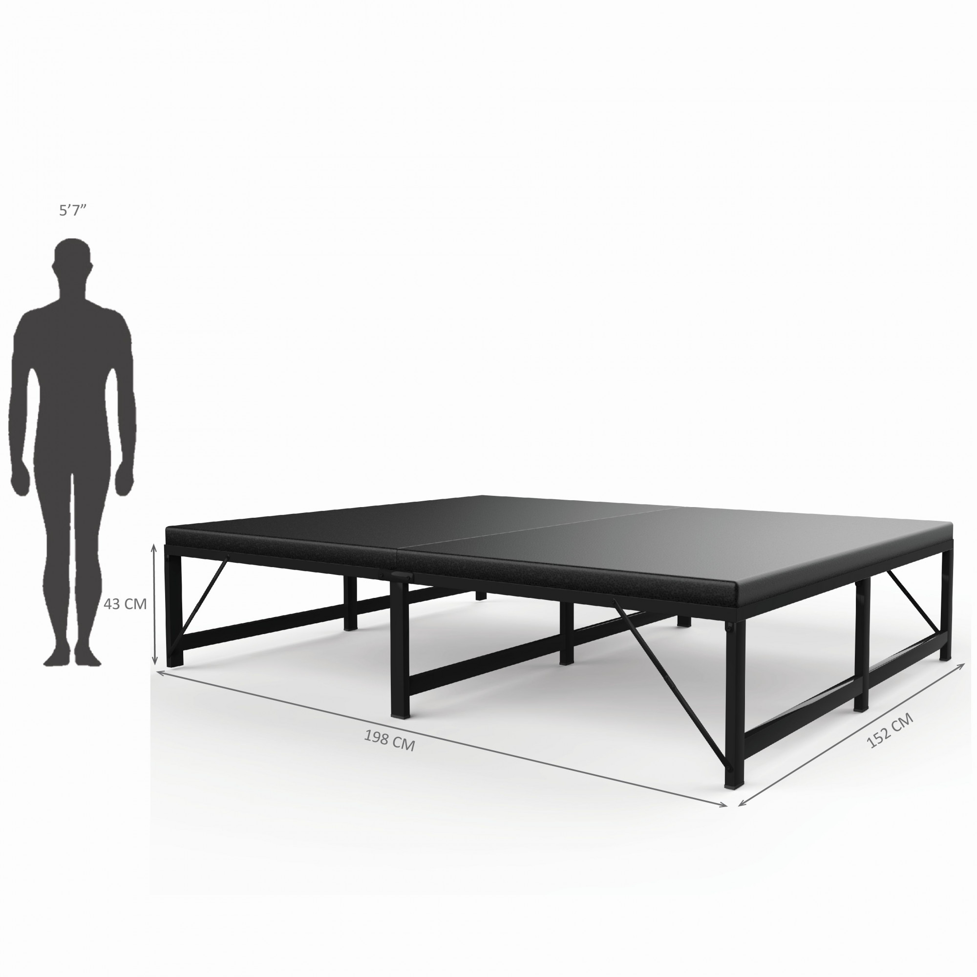 Base Queen Size Bed Frame With Mattress Black Frame Queen Size 625 Ft x 5 Ft 3 Years Warranty