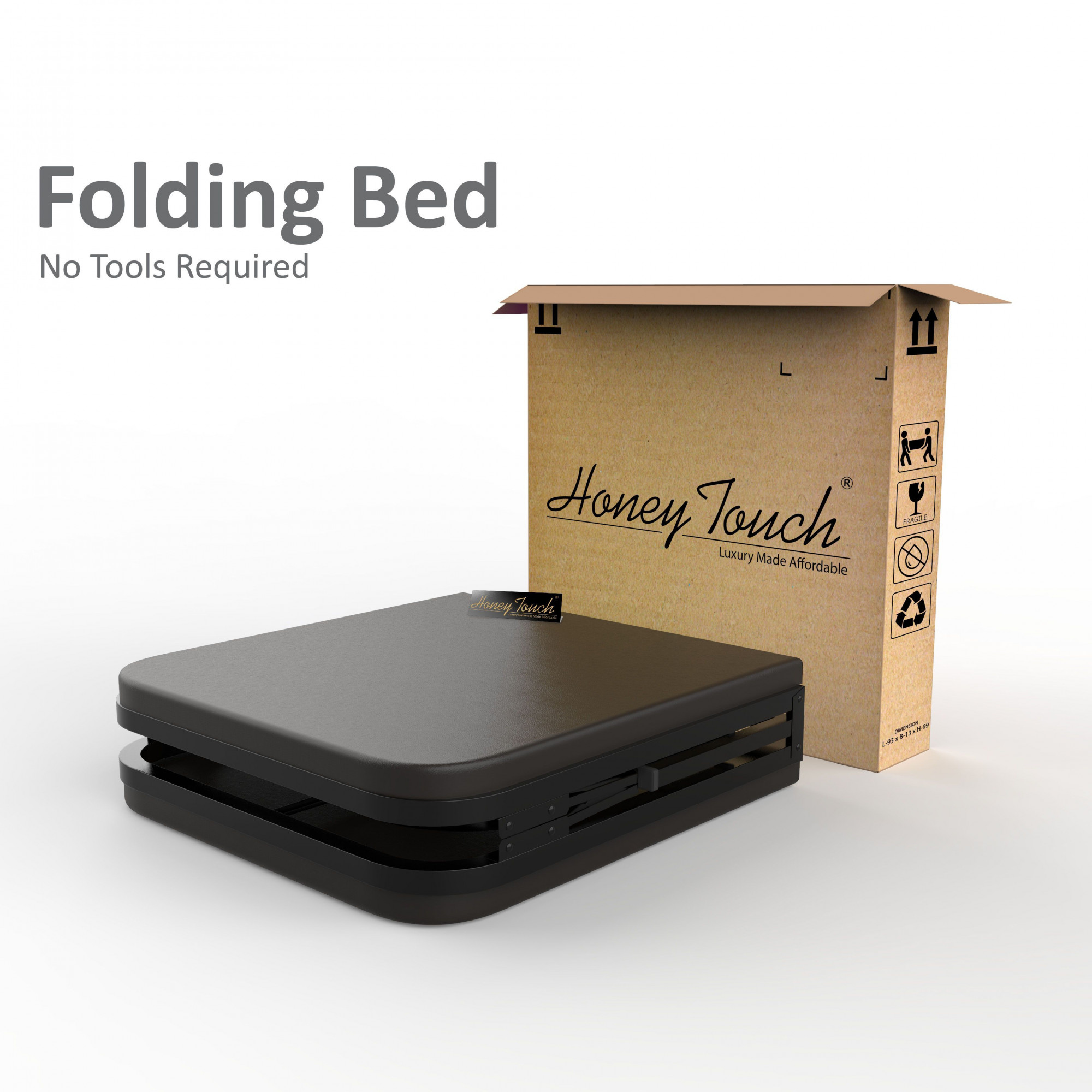 Atlas Round Folding Metal Bed Single Size Single Layer Double Layer Foam Mattress 3ft X 6ft 25ft X 6ft Black Finish