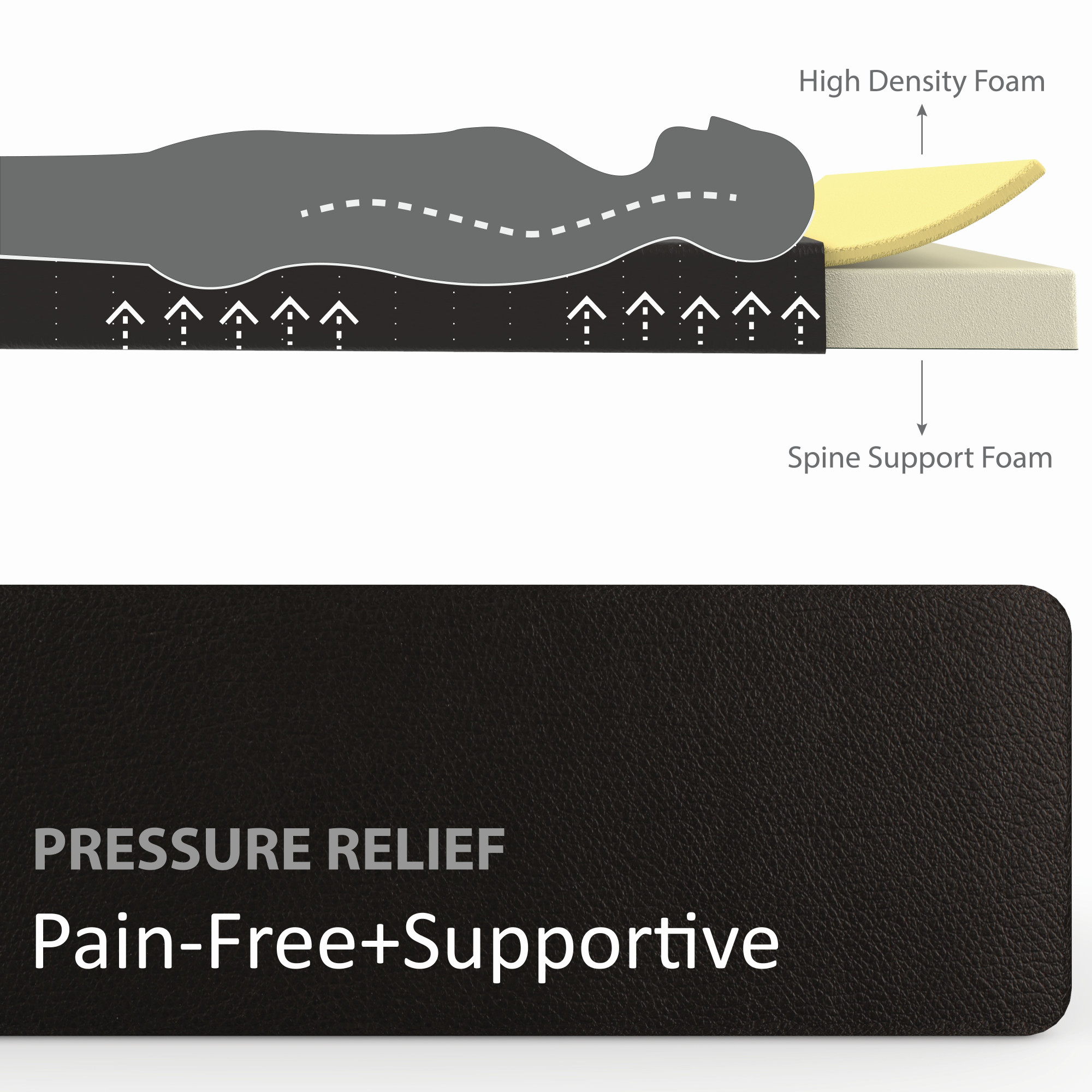 Elvo Wood and Metal Folding Bed Frame Without Mattress Wenge Black Queen Size 65 Ft x 5 Ft 2 Years Warranty