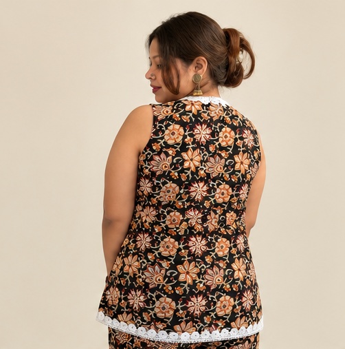Black Kalamkari Handblock Set