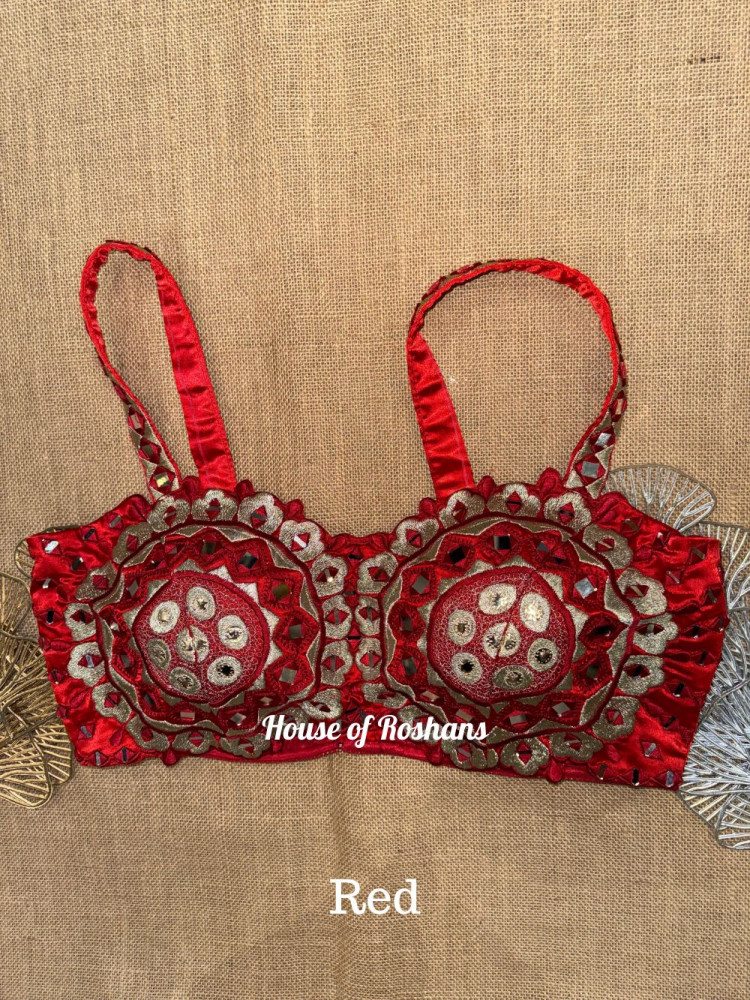 Image of Embroidered Red Blouse