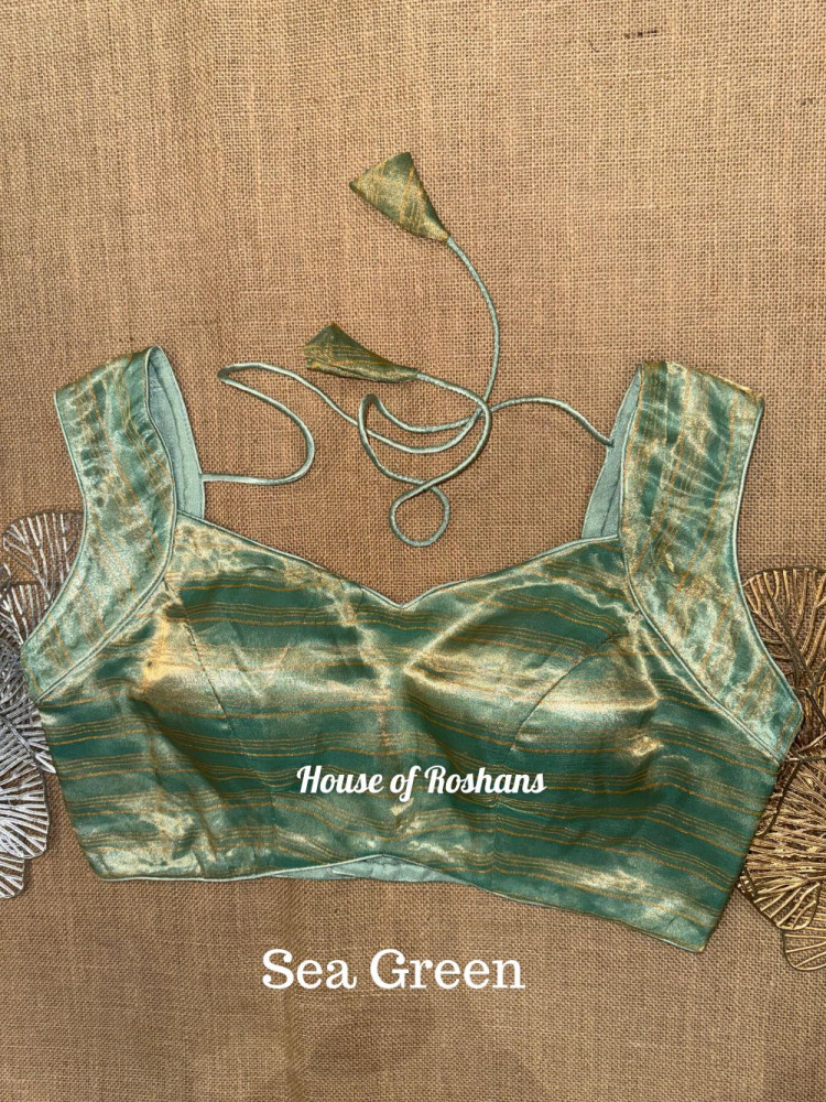 Image of Tissue Solid Sleeveless Blouses