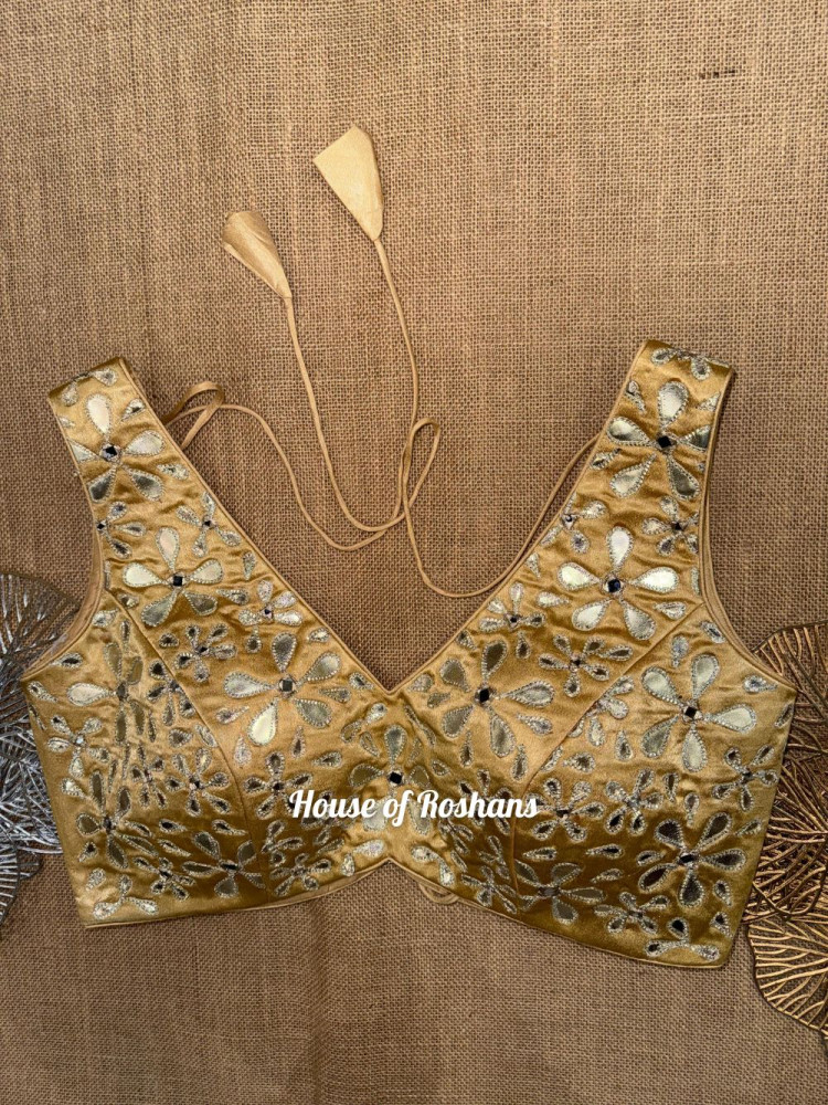 Image of Gota Work Embroidered blouse