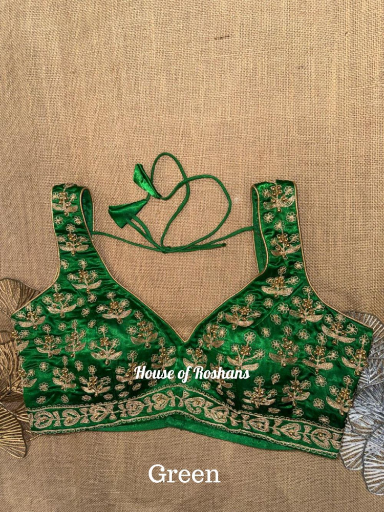 Image of Dori Bead Work Embroidered blouse