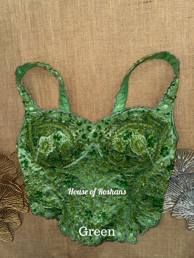 Image of Hand embroidered Long Corset