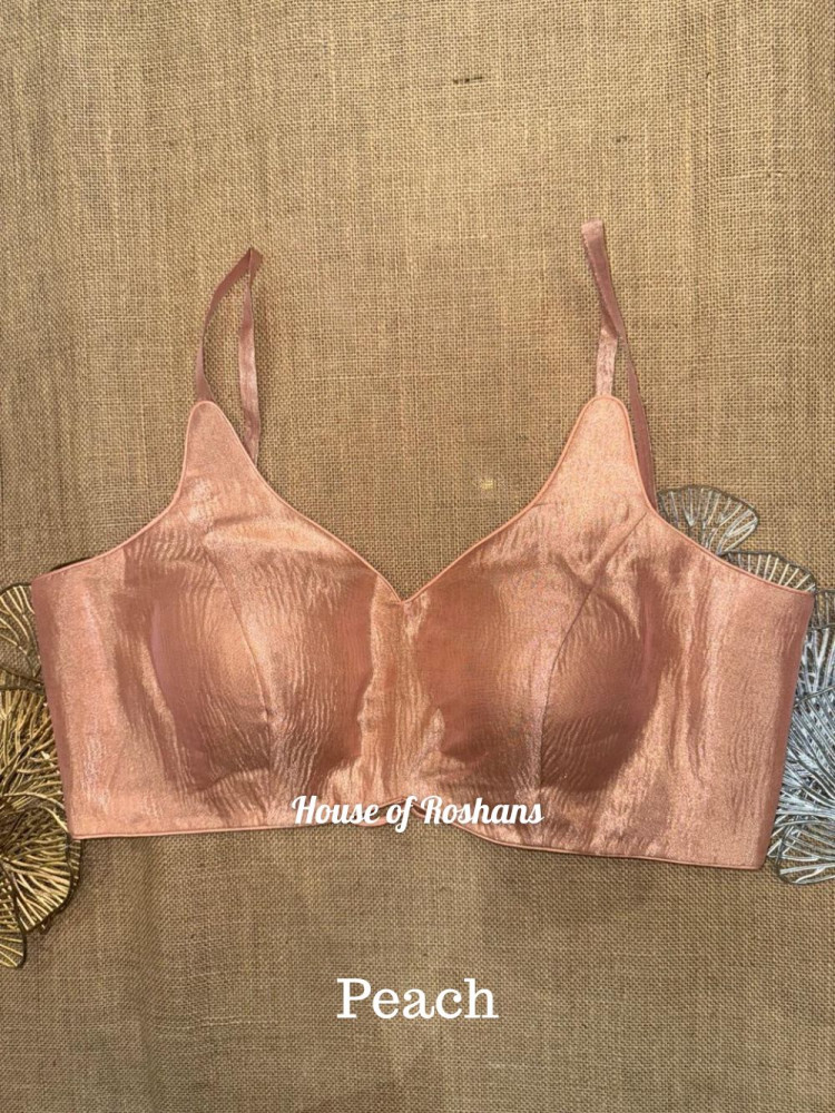 Image of Tissue Solid Strappy Blouses