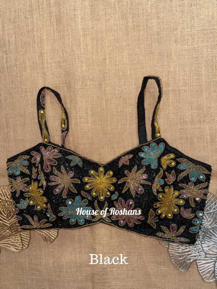 Image of Multi Color Cut Dana Embroidered Blouse