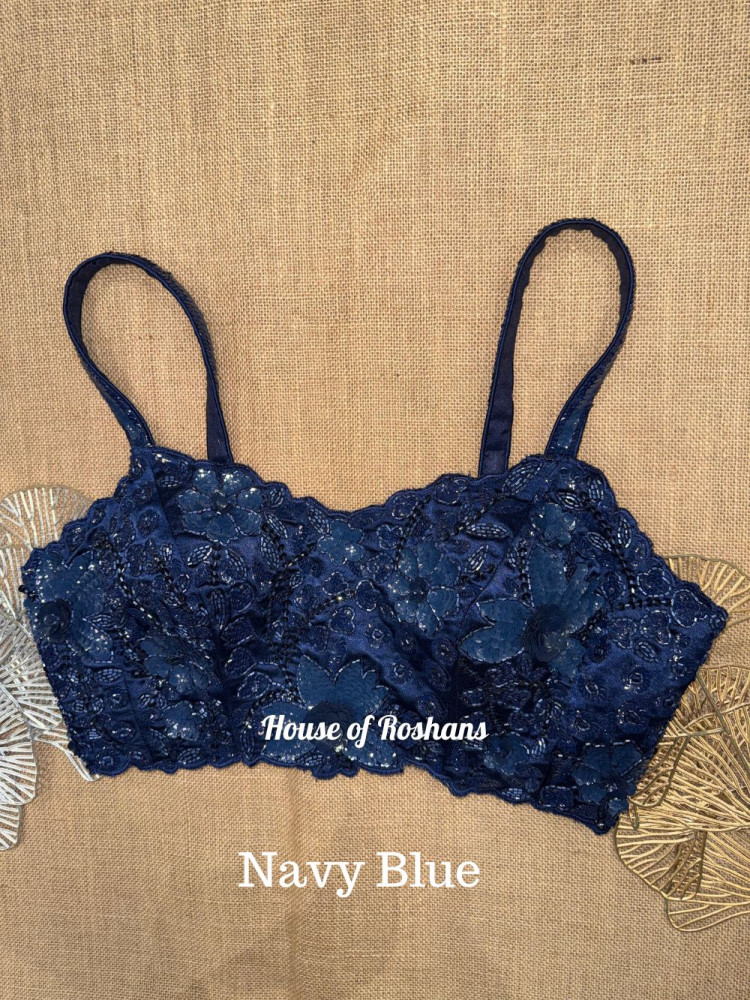 Image of Hand Embroidered Strappy Corset Blouses