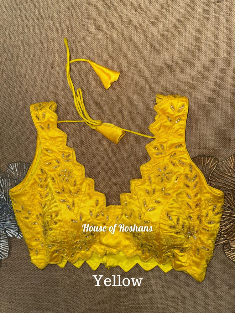 Image of Embroidered &amp; Cut Work Blouse