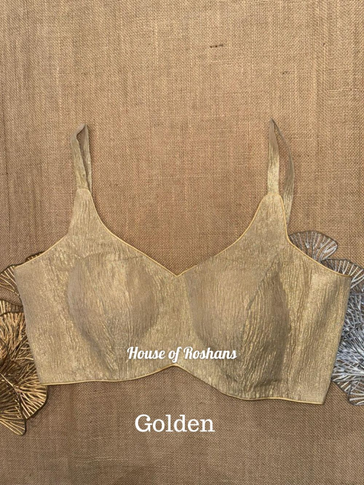 Image of Tissue Solid Color Strappy Blouse