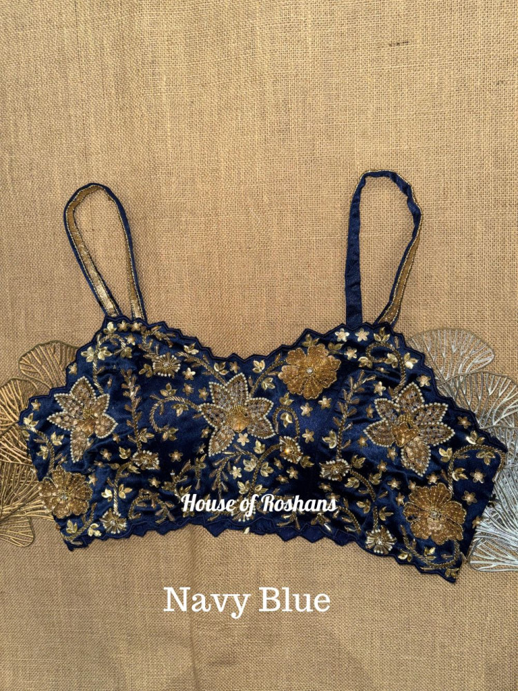 Image of Hand Embroidered Corset Strappy Blouse