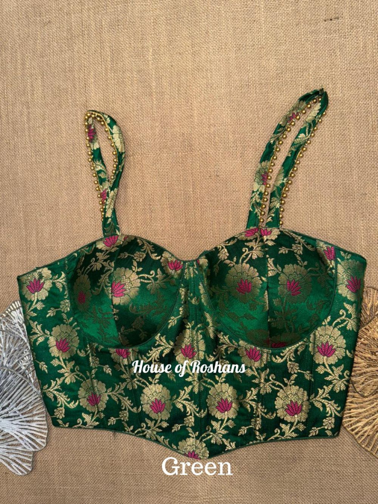 Image of Banarasi Brocade Corset Blouse