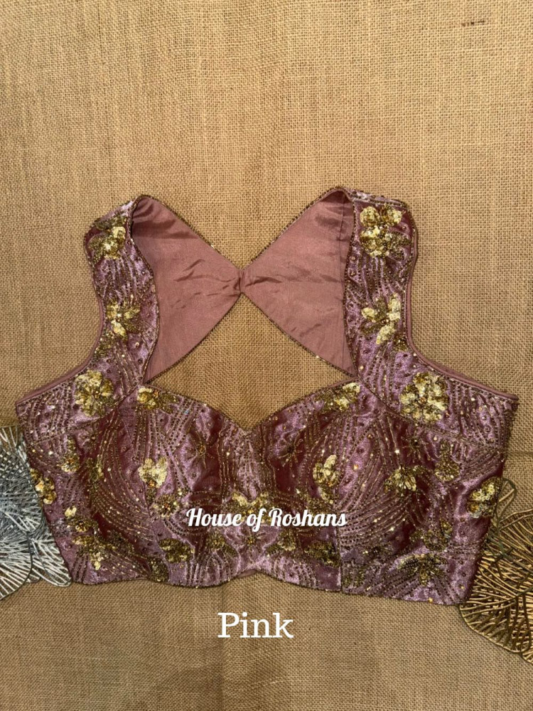 Image of Sleeveless Hand Embroidered Blouses