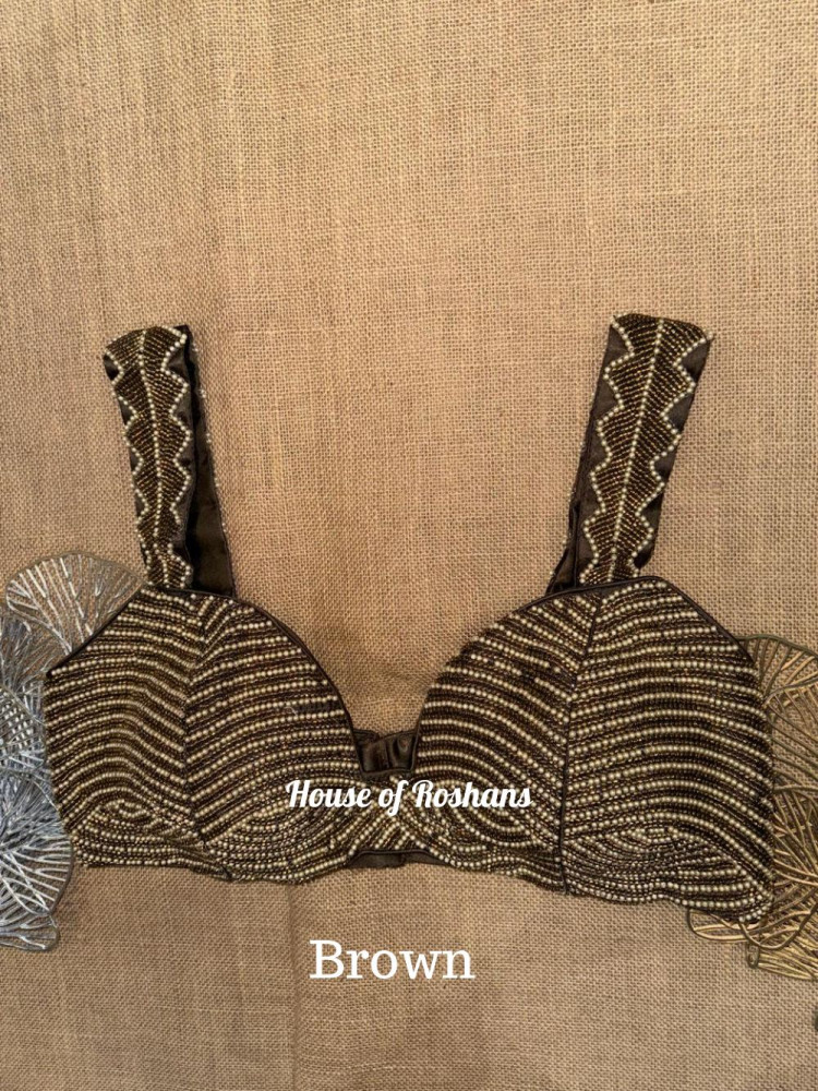 Image of Hand Embroidered Strappy Blouse