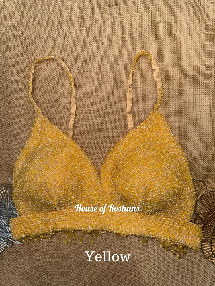 Image of Hand Embroidered Bralette Blouse