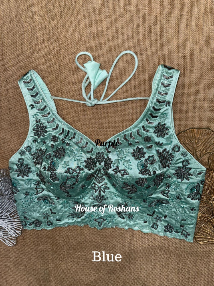 Image of Hand Embroidered Sleeveless Blouses