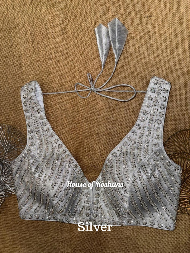 Image of Sequin &amp; Cut dana Embroidered Sleeveless Blouse