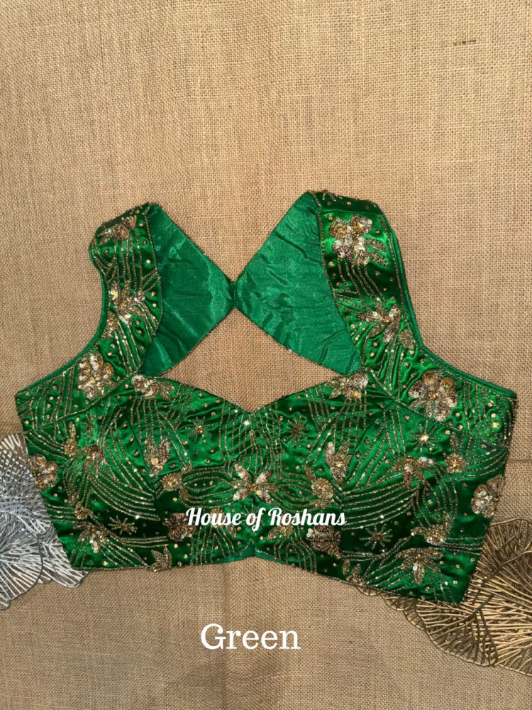 Image of Sleeveless Hand Embroidered Blouses